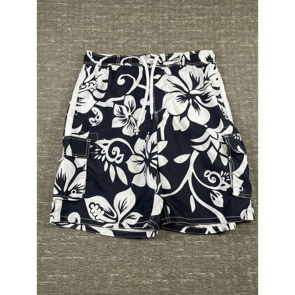 Men’s L Large Old Navy Swim Shorts Trunk Lined Black